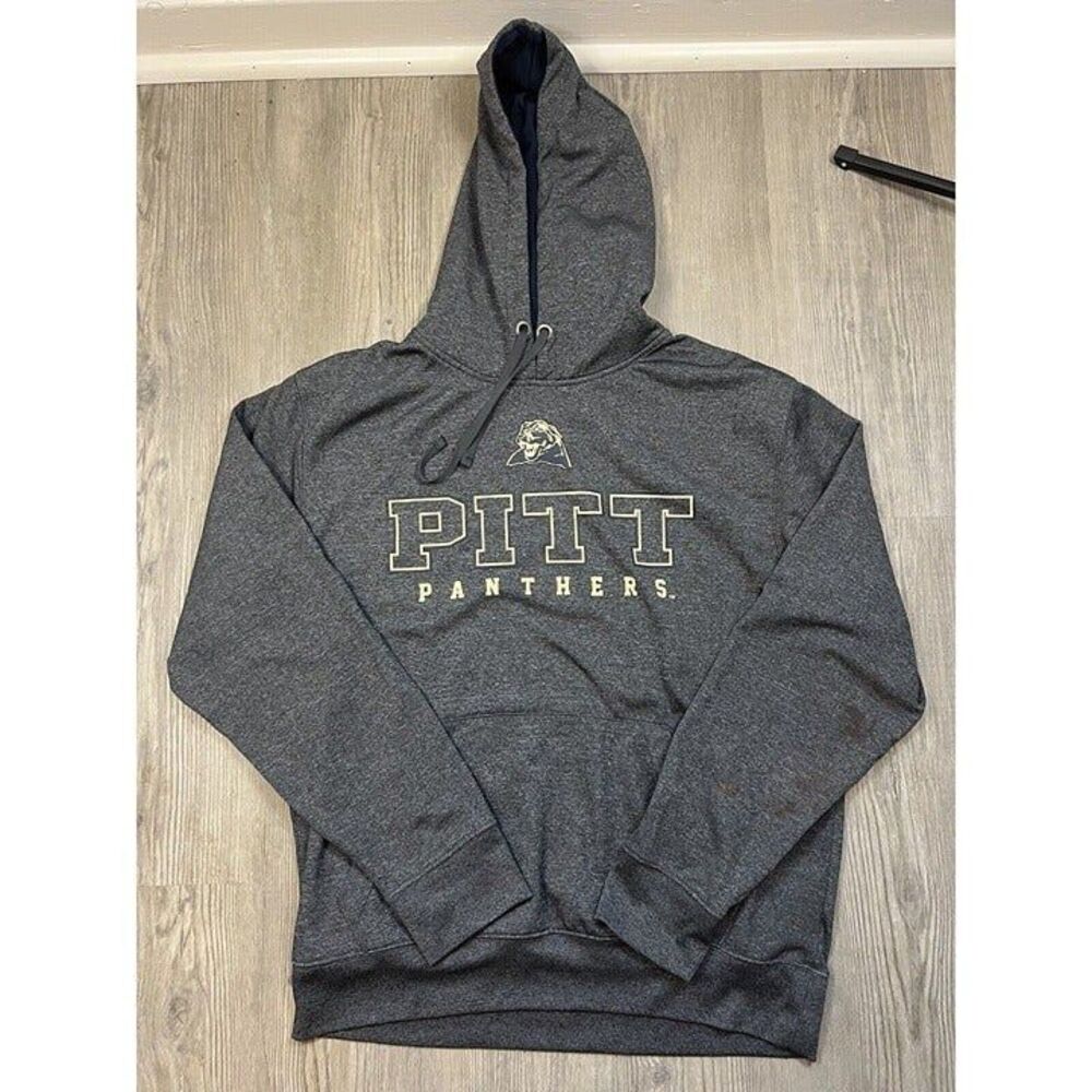 Pitt‎ Pittsburgh Panthers Vintage YTK Mens Colossuem Gray Hoodie mens sz L
